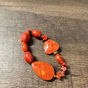 Vibrant Red Stone Bracelet